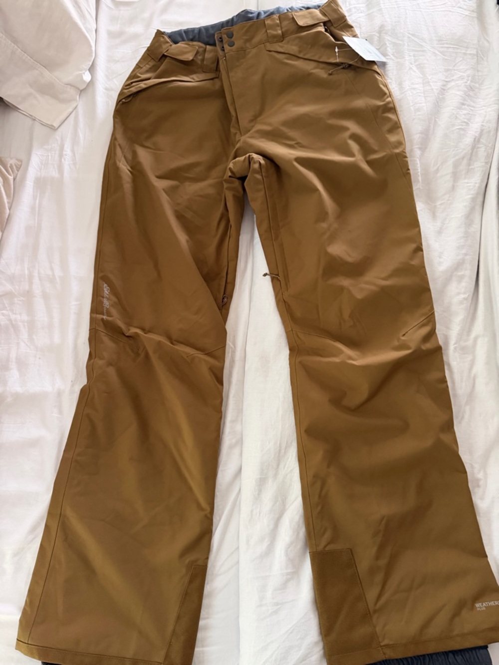 Eddie Bauer Men's Caramel Brown Snow/Ski Outdoor Pants